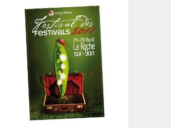 Affiche pour un festival de thtre gr par l association Vents et mares