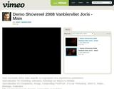 ShowReel Demo Joris Vanbiervliet 3D(Partie Principale 1/2)