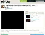 ShowReel Demo Joris Vanbiervliet 3D (Partie complmentaire Modeling, Fixe, Aniamtion  2/2)