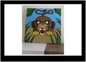 Peinture pour enfant, acrylique sur toile 50X50cm.
Contraintes: animal enfantin.
Choisi parmi 2 propositions.
 