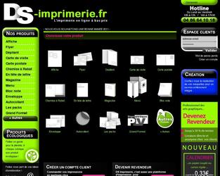 DS-Imprimerie : imprimerie en ligne (cration de la charte graphique du site)