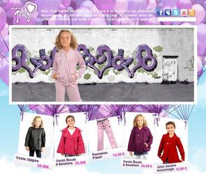 missGirly est une petite marque de vêtement pour filles de 3 à 8 ans
Création complète du site et identité visuelle