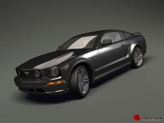 Projet personnel : une Ford Mustang en 3D.