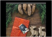 Création d'un visuel de Noël pour des étiquettes cadeaux, réalisé sur Illustrator et Photoshop
