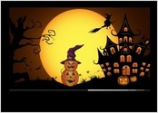 Visuel réalisé sur Illustrator et Photoshop à l'occasion d'Halloween.