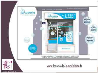 - Page vitrine non e-commerce à partir de la charte graphique déjà réalisée.
- Laverie de la Madeleine
www.laverie-de-la-madeleine.fr