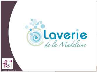 - Logo de la laverie de la Madeleine à Nantes
- Réalisation sur Illustrator
- Le but était d'allier plusieurs critères : le propre, de développement durable, le moderne et l'ancien,
et suggérer la laverie par une machine sans rentrer dans les détails dessin d'une machine à laver.
- Pour le même client : 
logo + charte graphique + cartes de visite 
+ entête de lettre + flyers + cartes de vux 
+ site + enseigne lumineuse 
+ conception de la façade extérieure en adhésif (pose par une entreprise spécialisée ) 