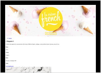 descriptif portfolio lacremefrench logo