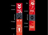 habillage graphique d’une colonne technique de gaz d\