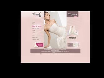 conception graphique d un site vitrine pour une boutique vendant des articles de mariage