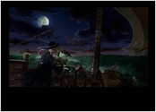 Voici la suite du triptyque que j'ai réalisé pour le streamer Karrig, dans cette scène-là, j'ai essayé de coller à l'univers du jeux " Sea of thieves", en mettant en scène le personnage que j'avais créé dans le rôle cette fois, d'un capitaine pirates fantôme.