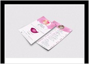 Conception graphique flyer promotionnel recto/verso pour institut de beauté Emmy Elegance.