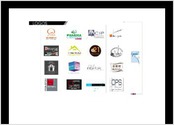 logos et charte graphique pour diverses entreprises, associations : cartes de visite, cartes de correspondance, enveloppes, têtes de lettre...