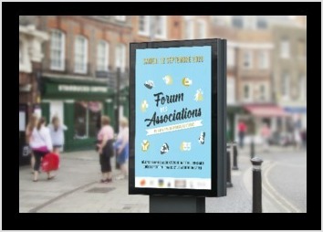 Réaliser une affiche pour la commune de Seine-et-Marne afin d?annoncer le forum des associations 2020.