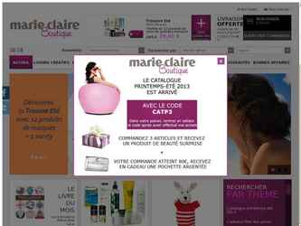 Conception, design, et recettage de la boutique en ligne du groupe Marie Claire.