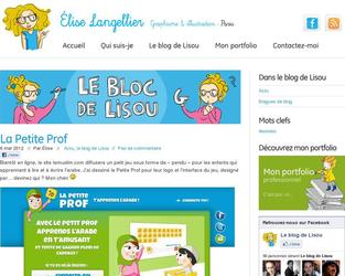 Création de la mascotte La Petite Prof, un jeu en ligne sous forme de « pendu », pour les enfants qui apprennent à lire et écrire larabe. Site en construction.