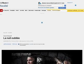 Ralisation de 3 cartes graphiques et de la navigation au format HTML5 pour le web documentaire intitul "La nuit oubliee" diffus sur le site du monde.fr.