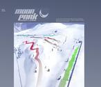 illustration 3D du Snow parc de Méribel
pour la saison Hiver 2011 2012
Signalétique du parc 5 panneaux h=1,80m

