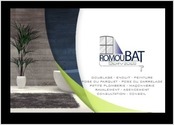 conception logo , carte de visite et charte graphique entreprise ROMOUBAT,