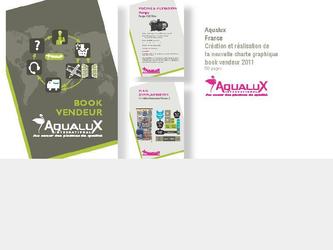 Création de l'identité visuelle du Book vendeur de la socièté Aqualux
