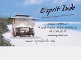 carte de visite Esprit Indo, importateur de Gazebo de Bali