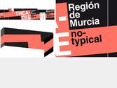 identit visuelle pour le departement culturel de la rgion de Murcia, Espagne.T-shirt/stand/pochette/plaquette
