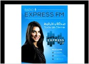 Affiche pour radio express FM Tunis