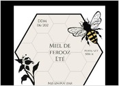 Création d'étiquette alimentaire pour un apiculteur indépendant avec service d'impression.