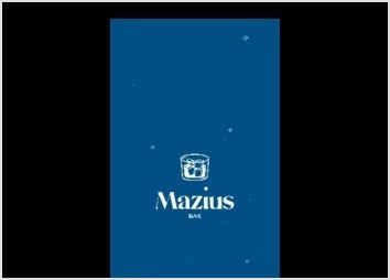 Création du logo du bar Mazius ainsi que les différents supports comme les dessous de verre et menus.