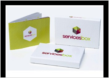Services Box www.servicesbox.fr - Packaging 
Cration de l identit visuelle (Logo, Brochure, Flyers....)
