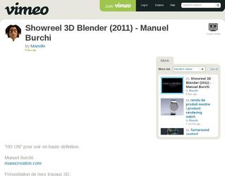 Showreel 2011 - Manuel Burchi.
Vidéo de présentation de mes différents travaux réalisés au cours de l'année 2011.