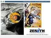 Logo du zenith, identité visuel,photo, affiche festival 4x3, flyer, billetterie...