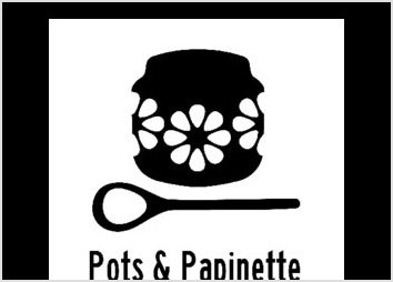 Réalisation du logo et des étiquettes pour Pots & Papinette : conserverie de fruits et légumes basée en Chartreuse.