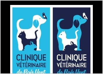 Création du logo de la clinique vétérinaire de Bois Vert (42)
Conception de panneaux d'habillage de la clinique en dibond.