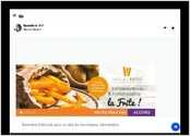 Slider de page d'accueil pour un site de fournisseur alimentaire.