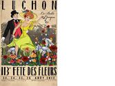 Affiche pour le concours d'affiches de la Fête des Fleurs de Luchon (31)