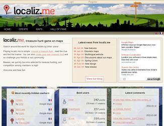 Creation globale du Site Localiz.me : Joomla, google maps API, streetview, multi-langues, etc..