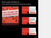 Création et réalisation de la maquette, de la couverture et des illustrations du livre Les Excuses bidons.