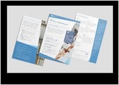 Réalisation de flyer détaillant les offres proposées par le client.