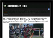 Site internet pour le club de rugby de Colmar, en Alsace