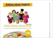 Affiche réalisée pour la promotion des salades d'une brasserie de la chaîne "100 Montaditos" située à Barcelone.
Identité visuelle en accord avec celle définie par la chaîne.