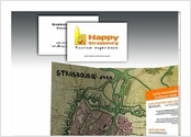 Plaquette commerciale réalisée dans le but de présenter les différentes visites touristiques offertes par Happy Strasbourg et ses guides.