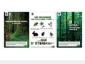 Affiche pour La WWF pour prévenir les incendits de forêt