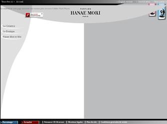 Cration/Ralisation du site de la marque de parfums Hanae Mori