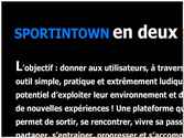 Réalisation de brochure dans le but de promouvoir le concept Sportintown