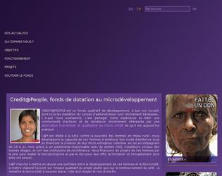 Concepteur du logo "Credit at People" - Fonds de dveloppement  but non lucratif