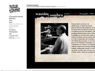 Identité visuelle et site internet du pianiste Wassim Soubra