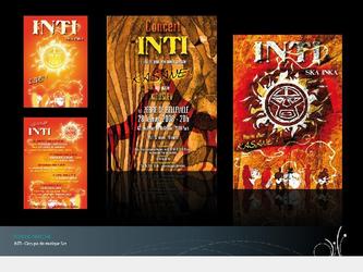 Affiche et flyer pour un groupe de musique