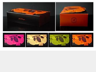 Packaging boite de chocolat Jeff de Bruges, No�l 2008