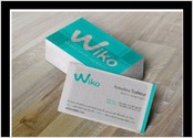 création d'uné carte de visite pour la société Wiko Mobile Algerie